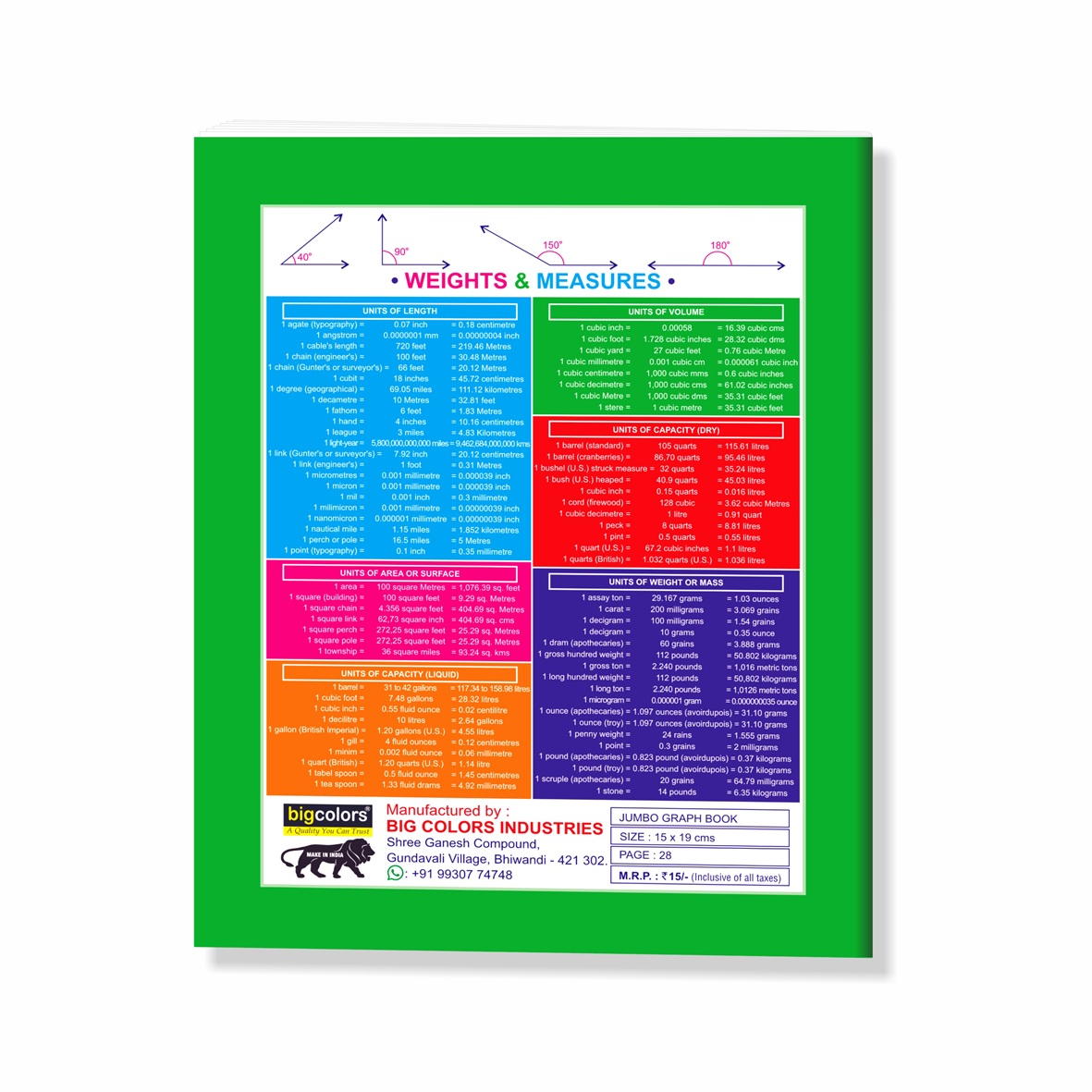 JUMBO GRAPH BOOK - BASIC 03