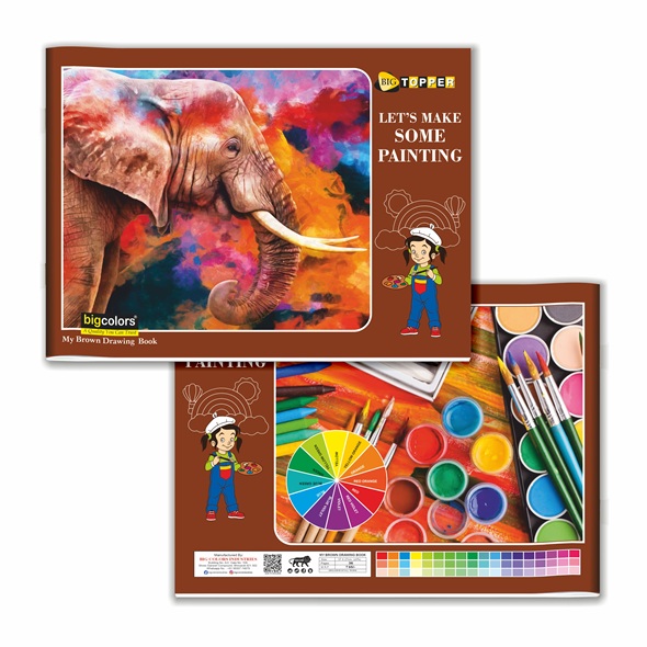 Big Colors Brown Drawing Book 2